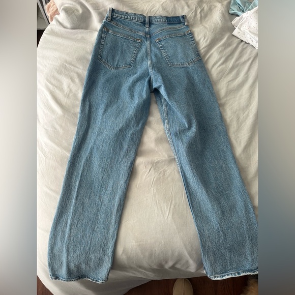 Abercrombie curve love the 90’s straight ultra high rise jean - Picture 2 of 6